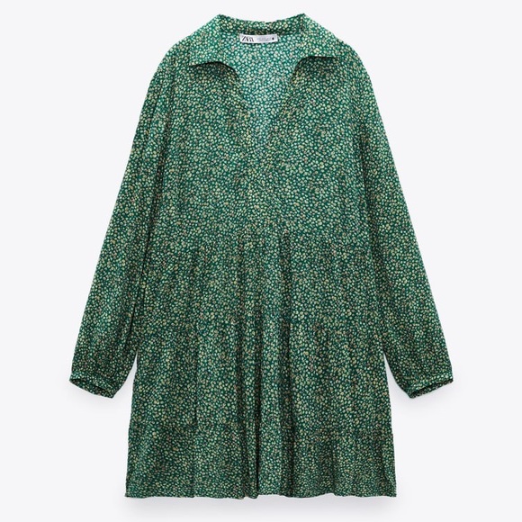 Zara Floral Print Mini Dress - Picture 7 of 10